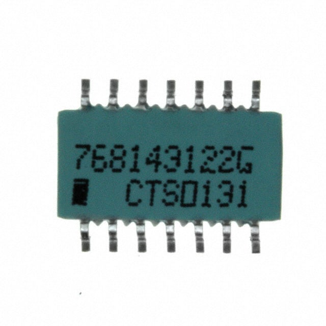 768143122G RES ARRAY 7 RES 1.2K OHM 14SOIC