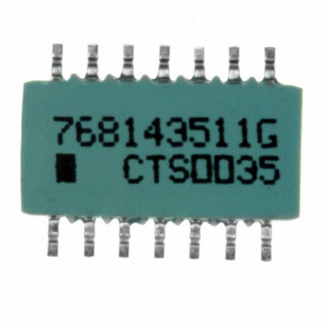 768143511G RES ARRAY 7 RES 510 OHM 14SOIC