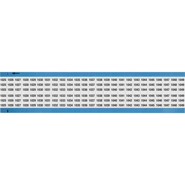 WM-1025-1049-SC-PK WIRE MARKER, 0.75 IN H