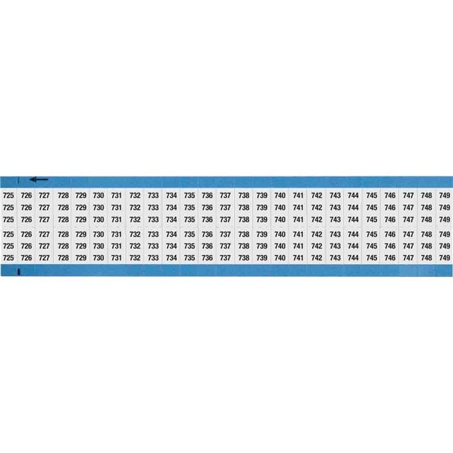 WM-725-749-SC-PK WIRE MARKER, 0.75 IN H