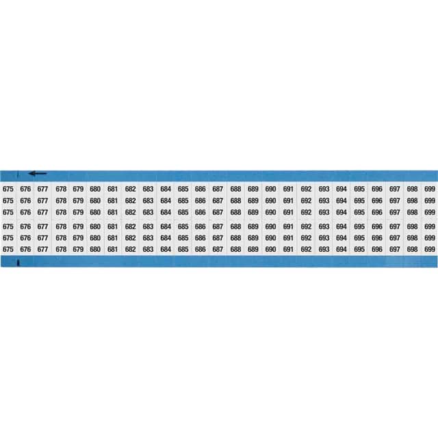 WM-675-699-SC-PK WIRE MARKER, 0.75 IN H