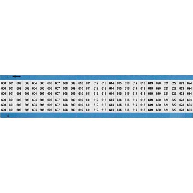 WM-600-624-SC-PK WIRE MARKER, 0.75 IN H