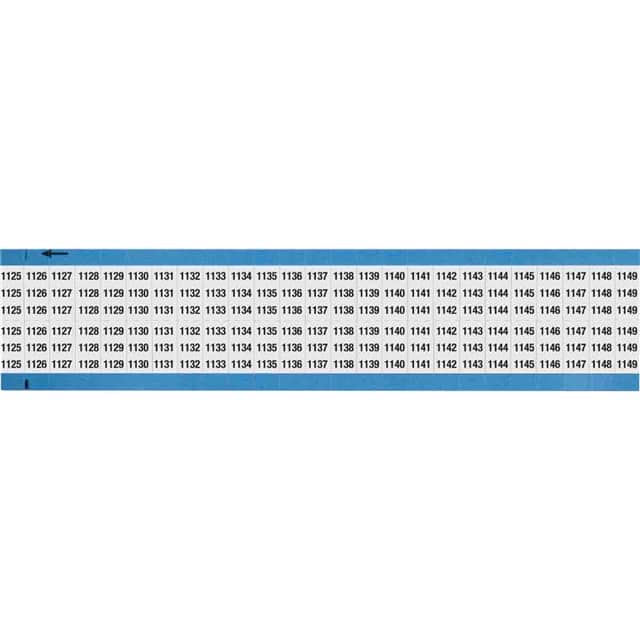 WM-1125-1149-SC-PK WIRE MARKER, 0.75 IN H