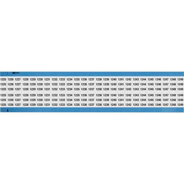 WM-1225-1249-SC-PK WIRE MARKER, 0.75 IN H