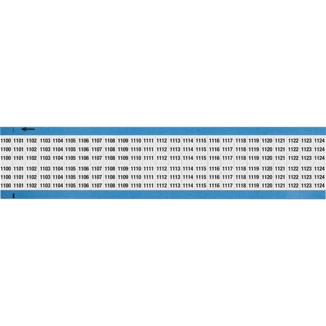 WM-1100-1124-SC-PK WIRE MARKER, 0.75 IN H