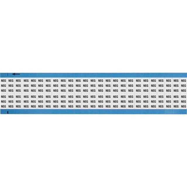 WM-NEG-SC-PK WIRE MARKER, 0.75 IN H