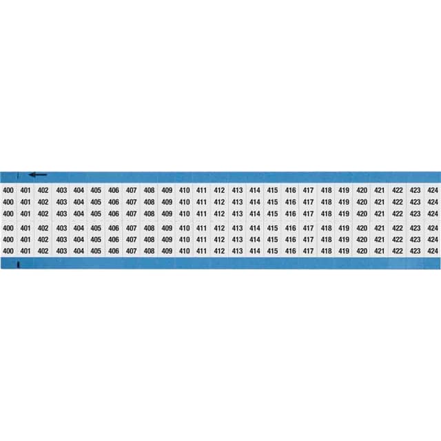 WM-400-424-SC-PK WIRE MARKER, 0.75 IN H