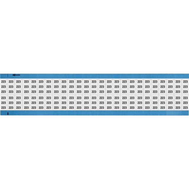 WM-223-SC-PK WIRE MARKER, 0.75 IN H