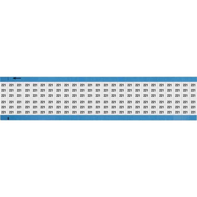 WM-221-SC-PK WIRE MARKER, 0.75 IN H