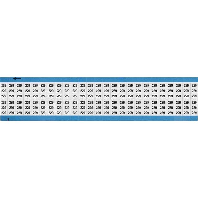 WM-229-SC-PK WIRE MARKER, 0.75 IN H