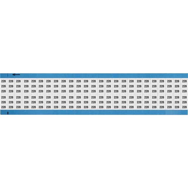 WM-228-SC-PK WIRE MARKER, 0.75 IN H