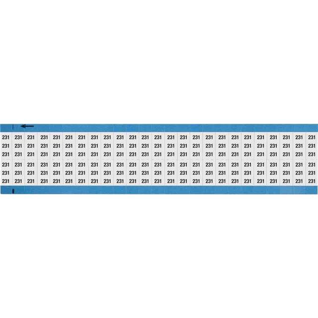 WM-231-SC-PK WIRE MARKER, 0.75 IN H