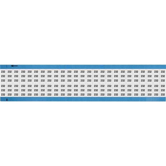 WM-232-SC-PK WIRE MARKER, 0.75 IN H