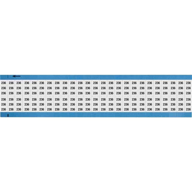 WM-236-SC-PK WIRE MARKER, 0.75 IN H