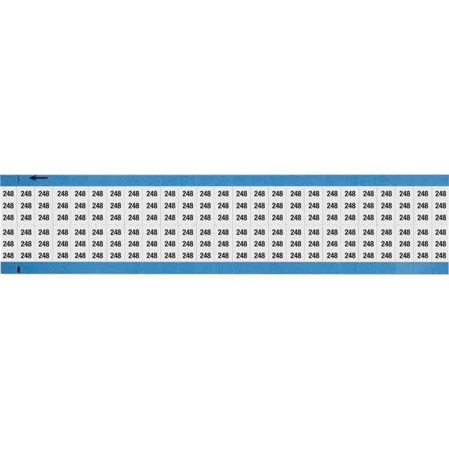 WM-248-SC-PK WIRE MARKER, 0.75 IN H