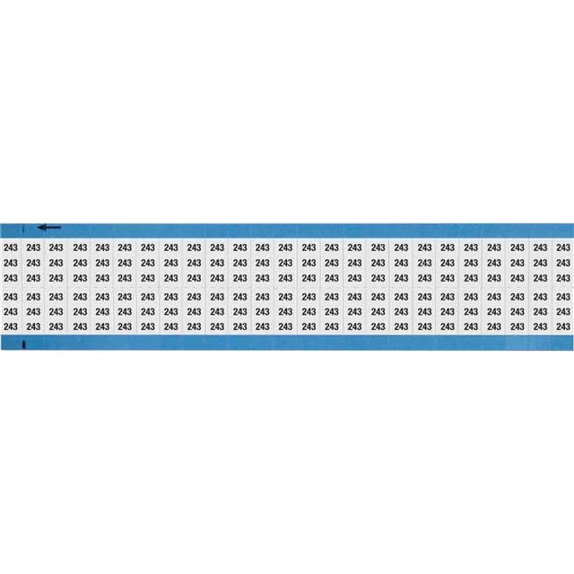 WM-243-SC-PK WIRE MARKER, 0.75 IN H