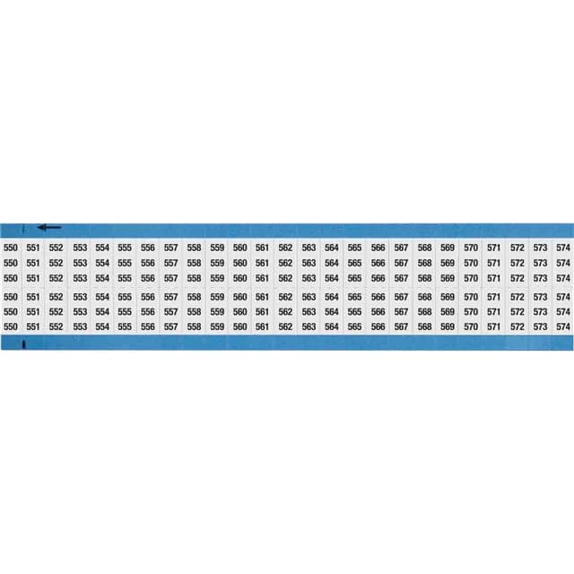 WM-550-574-SC-PK WIRE MARKER, 0.75 IN H