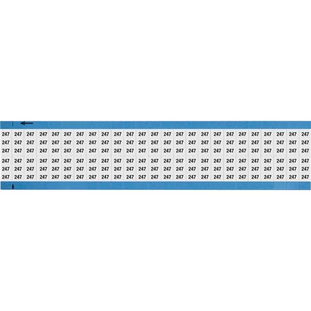 WM-247-SC-PK WIRE MARKER, 0.75 IN H