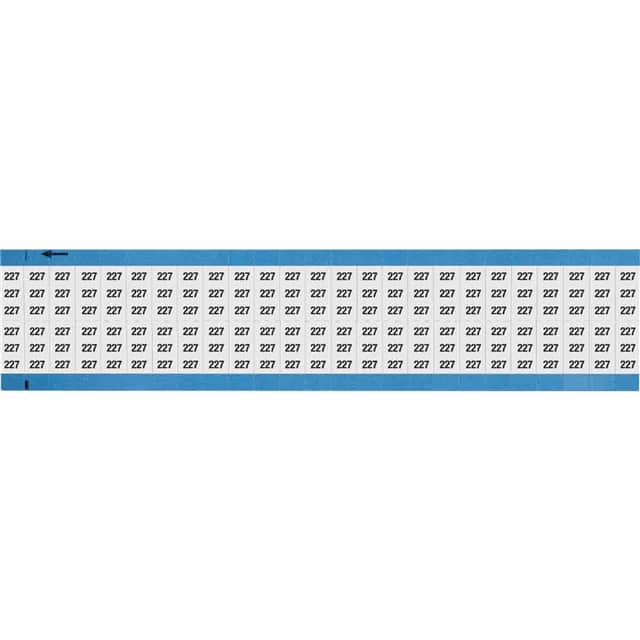 WM-227-SC-PK WIRE MARKER, 0.75 IN H