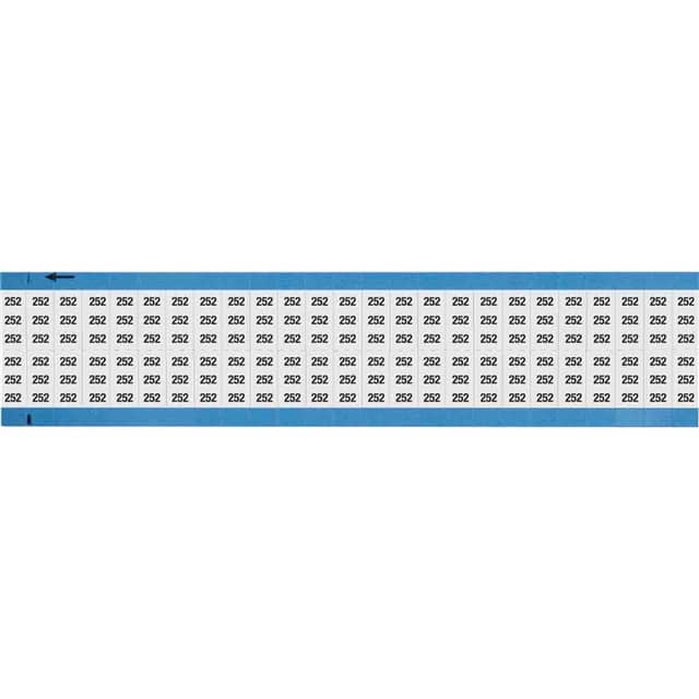 WM-252-SC-PK WIRE MARKER, 0.75 IN H
