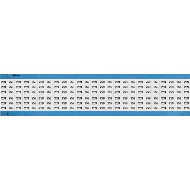 WM-259-SC-PK WIRE MARKER, 0.75 IN H