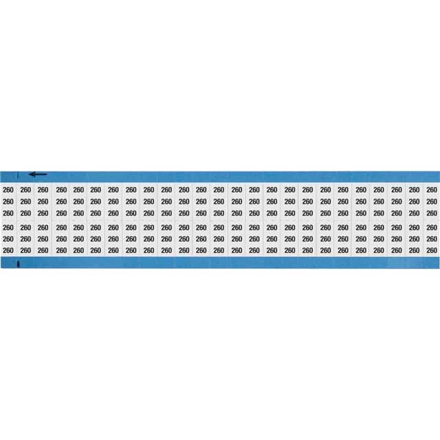 WM-260-SC-PK WIRE MARKER, 0.75 IN H