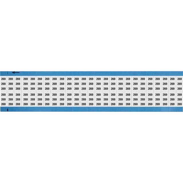 WM-269-SC-PK WIRE MARKER, 0.75 IN H