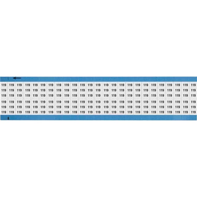 WM-119-SC-PK WIRE MARKER, 0.75 IN H