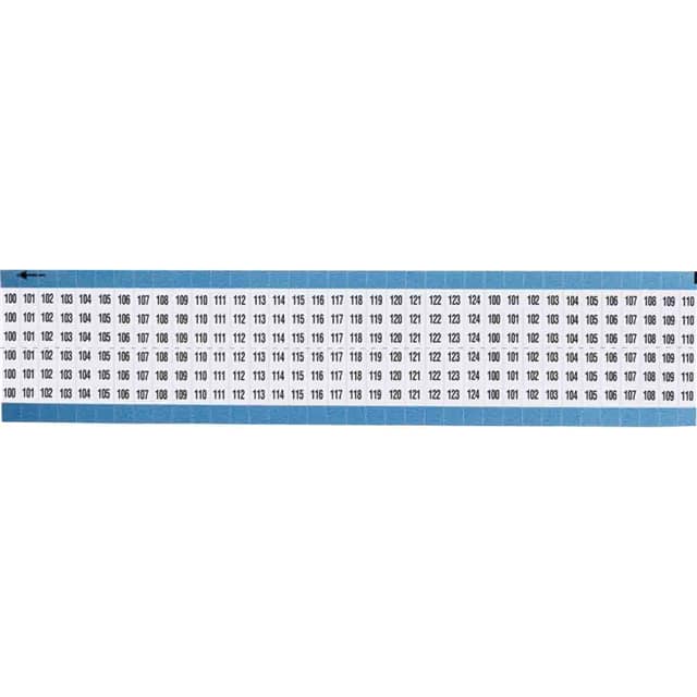 TWM-100-124-SC-PK WIRE MARKER, 0.75 IN H