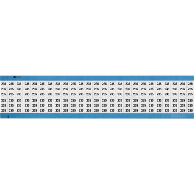 WM-235-SC-PK WIRE MARKER, 0.75 IN H