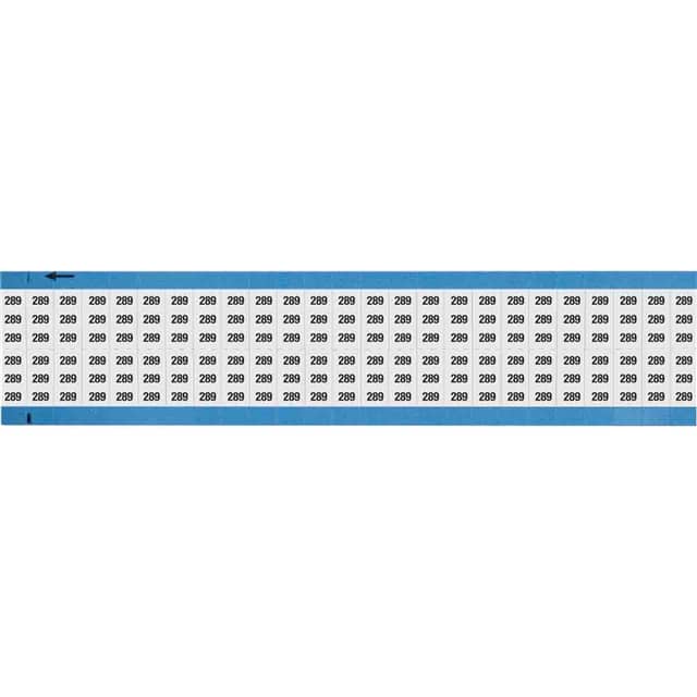 WM-289-SC-PK WIRE MARKER, 0.75 IN H