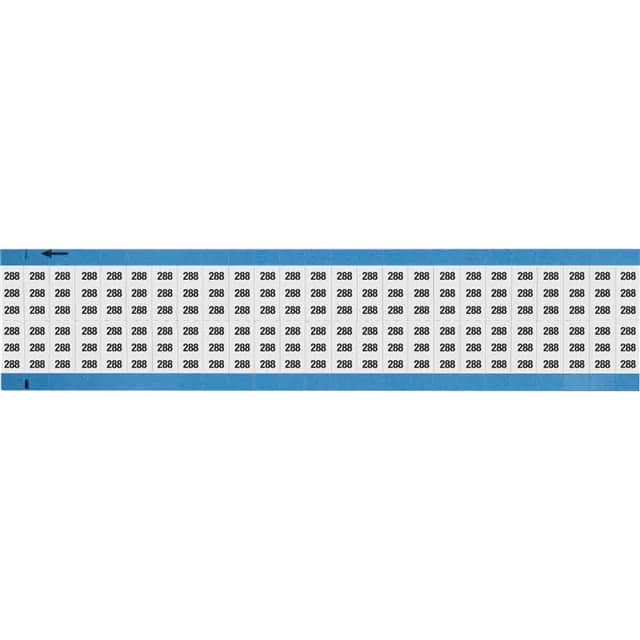 WM-288-SC-PK WIRE MARKER, 0.75 IN H