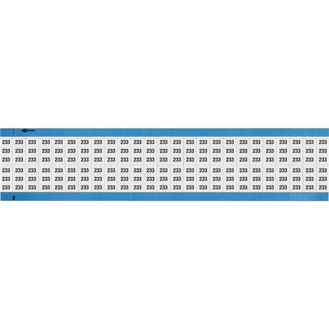 WM-233-SC-PK WIRE MARKER, 0.75 IN H