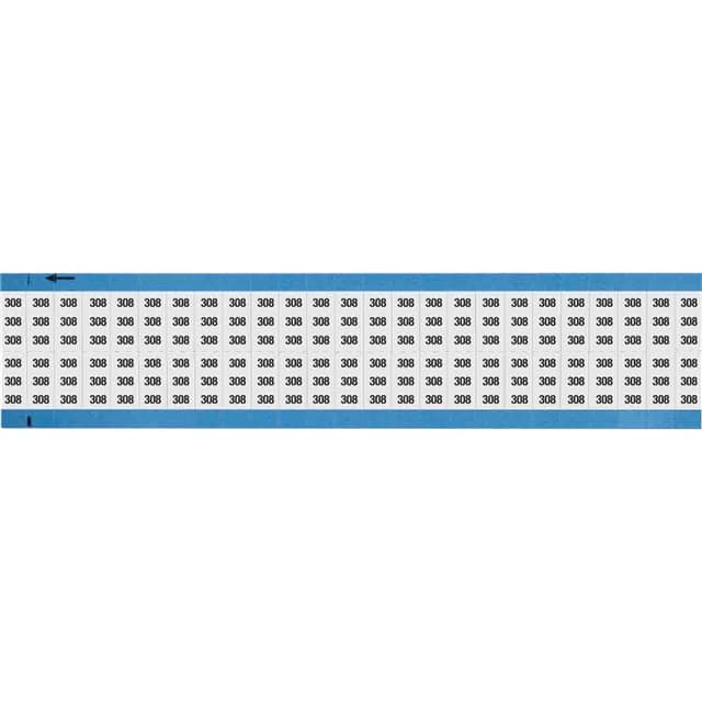 WM-308-SC-PK WIRE MARKER, 0.75 IN H