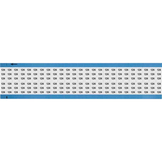 WM-124-SC-PK WIRE MARKER, 0.75 IN H