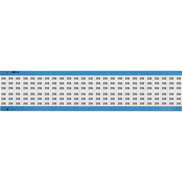 WM-316-SC-PK WIRE MARKER, 0.75 IN H