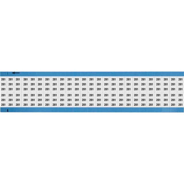 WM-281-SC-PK WIRE MARKER, 0.75 IN H