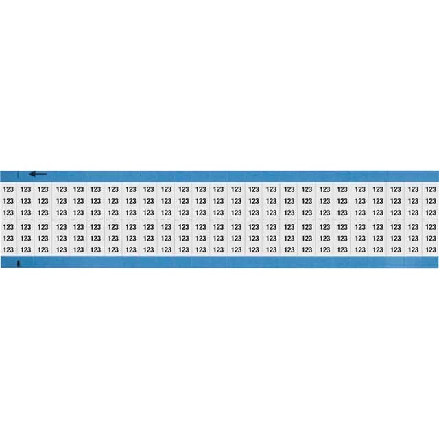 WM-123-SC-PK WIRE MARKER, 0.75 IN H