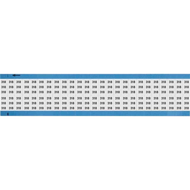 WM-318-SC-PK WIRE MARKER, 0.75 IN H