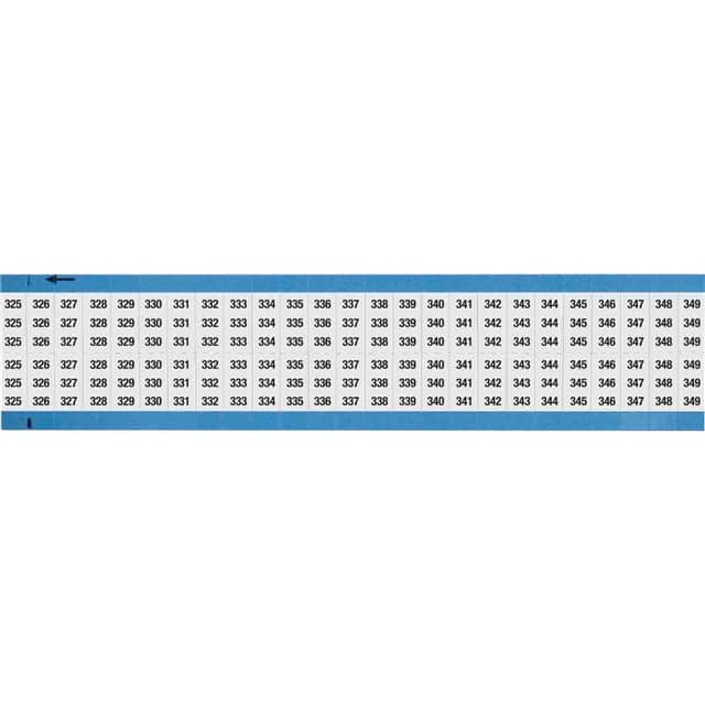 WM-325-349-SC-PK WIRE MARKER, 0.75 IN H