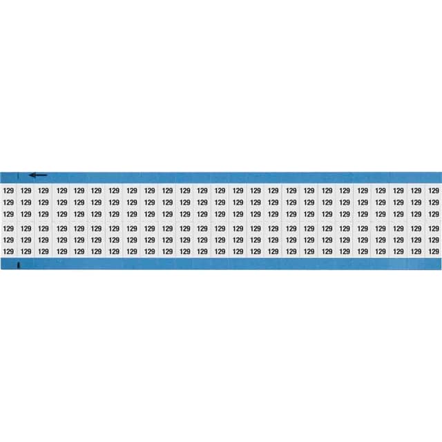WM-129-SC-PK WIRE MARKER, 0.75 IN H
