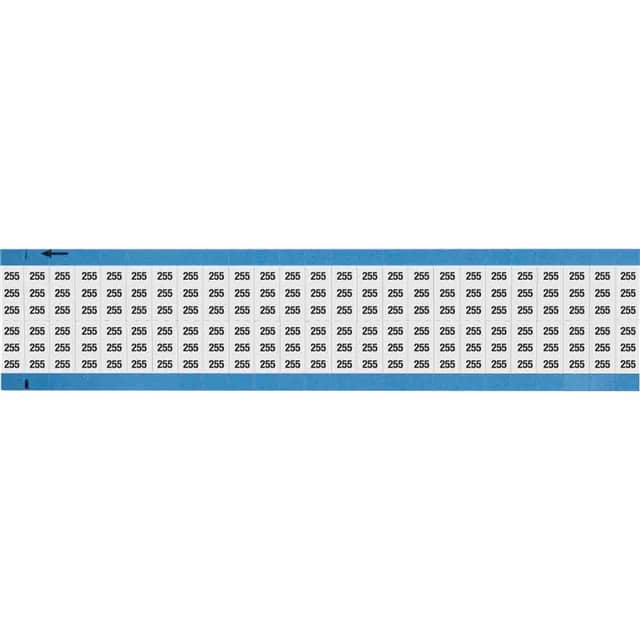 WM-255-SC-PK WIRE MARKER, 0.75 IN H