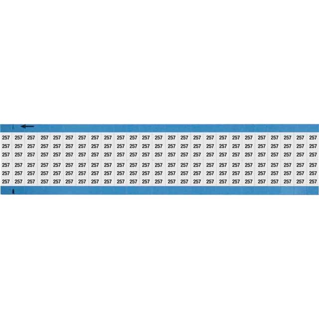 WM-257-SC-PK WIRE MARKER, 0.75 IN H