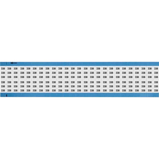 WM-338-SC-PK WIRE MARKER, 0.75 IN H