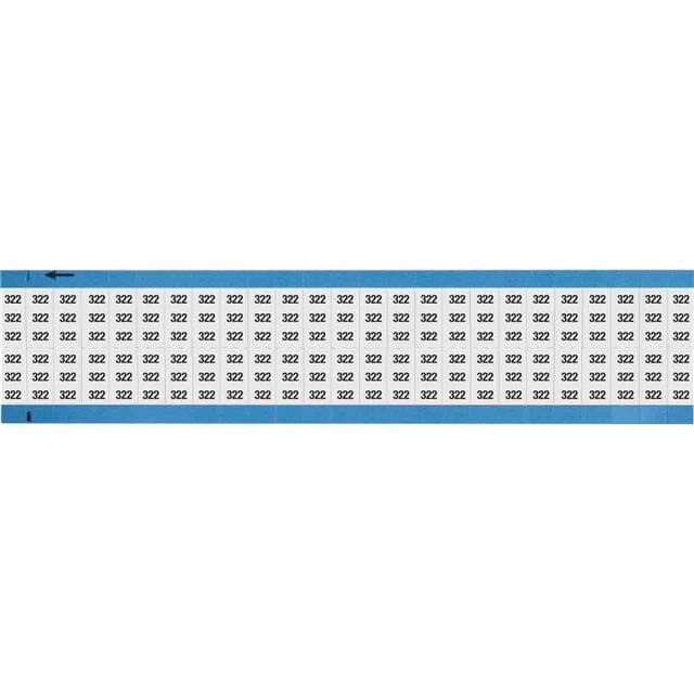 WM-322-SC-PK WIRE MARKER, 0.75 IN H