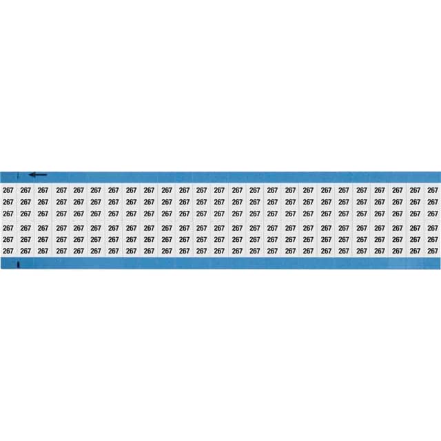 WM-267-SC-PK WIRE MARKER, 0.75 IN H