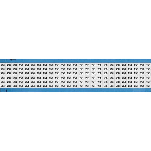 WM-258-SC-PK WIRE MARKER, 0.75 IN H
