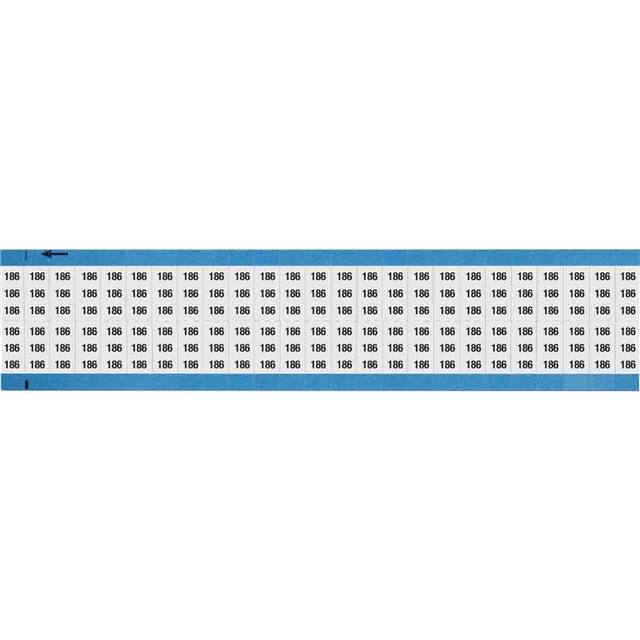 WM-186-SC-PK WIRE MARKER, 0.75 IN H