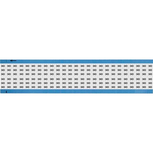 WM-343-SC-PK WIRE MARKER, 0.75 IN H
