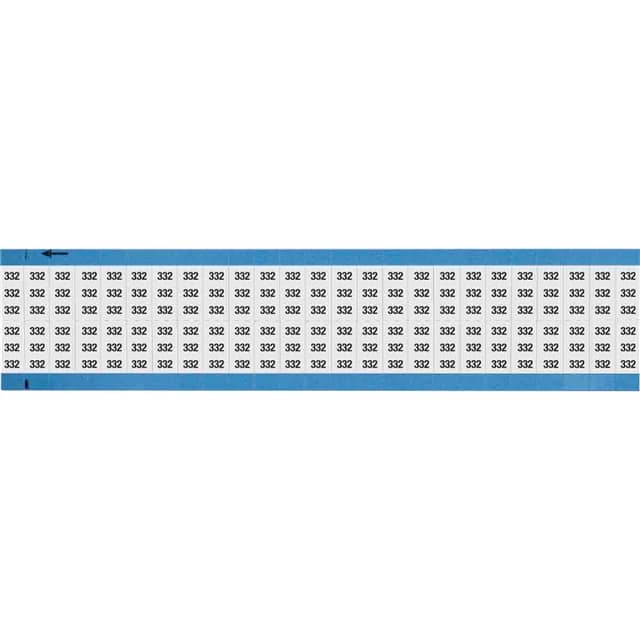 WM-332-SC-PK WIRE MARKER, 0.75 IN H